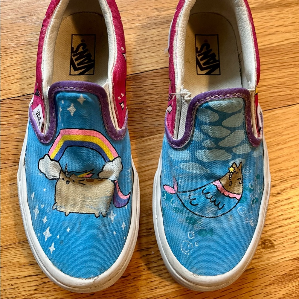 Vans Pusheen painted 2 GUC